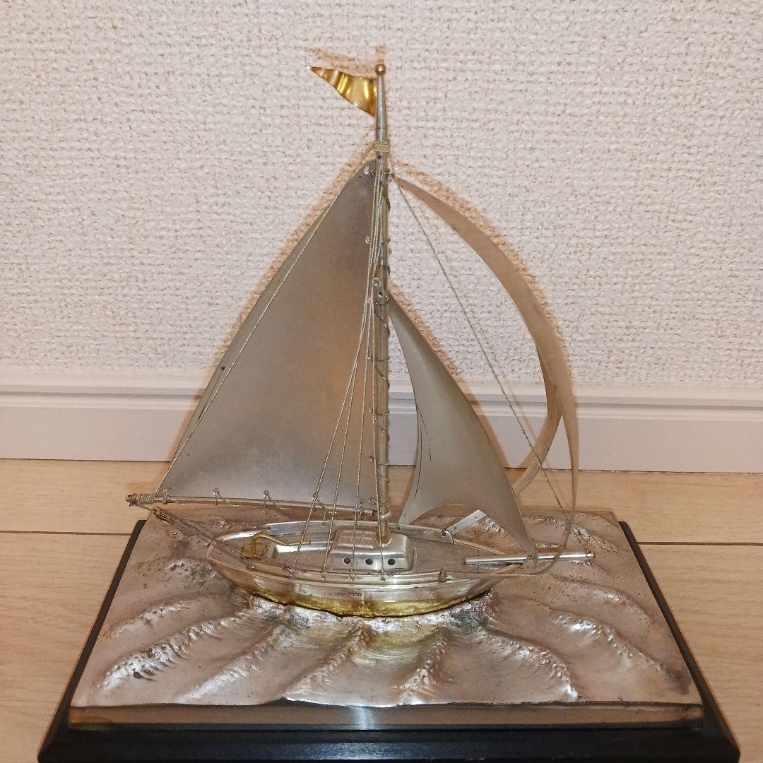 銀製　純銀　帆船　置物　ヨット　silver950