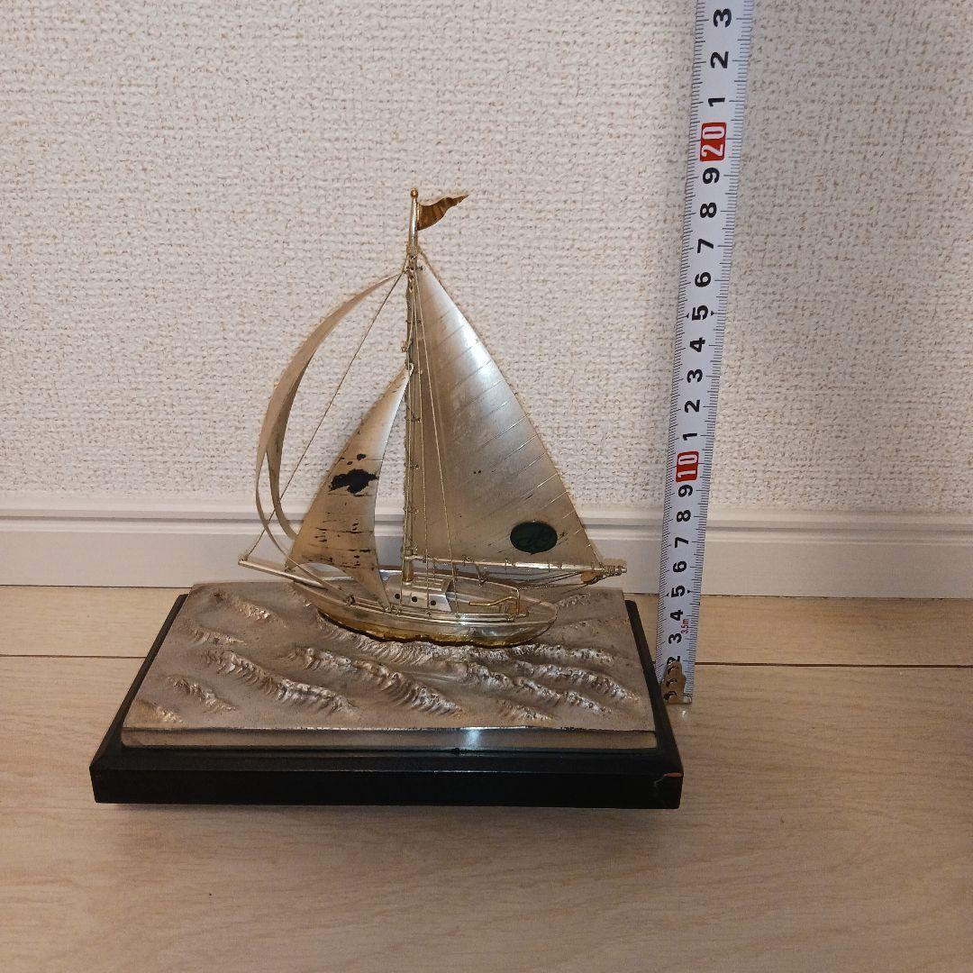 銀製　純銀　帆船　置物　ヨット　silver950