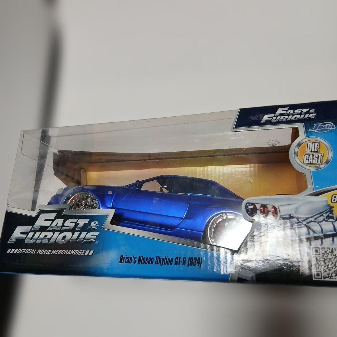 ミニカー Fast & Furious Nissan Skyline GT-R (R34)