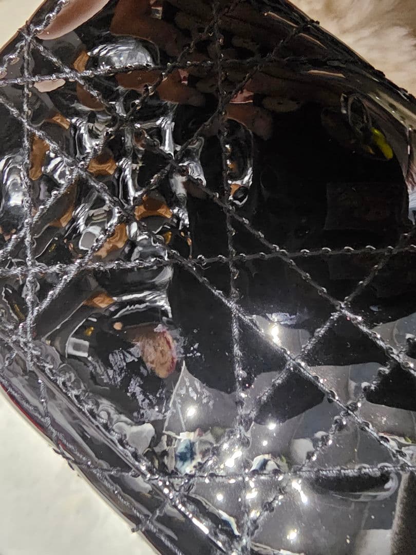 【美品】Lady Dior Lotus クリスチャンディオールミニウォレット