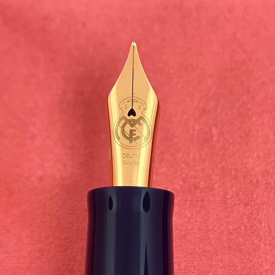 ◾️デルタ レアルマドリード万年筆18K M サイドレバー式