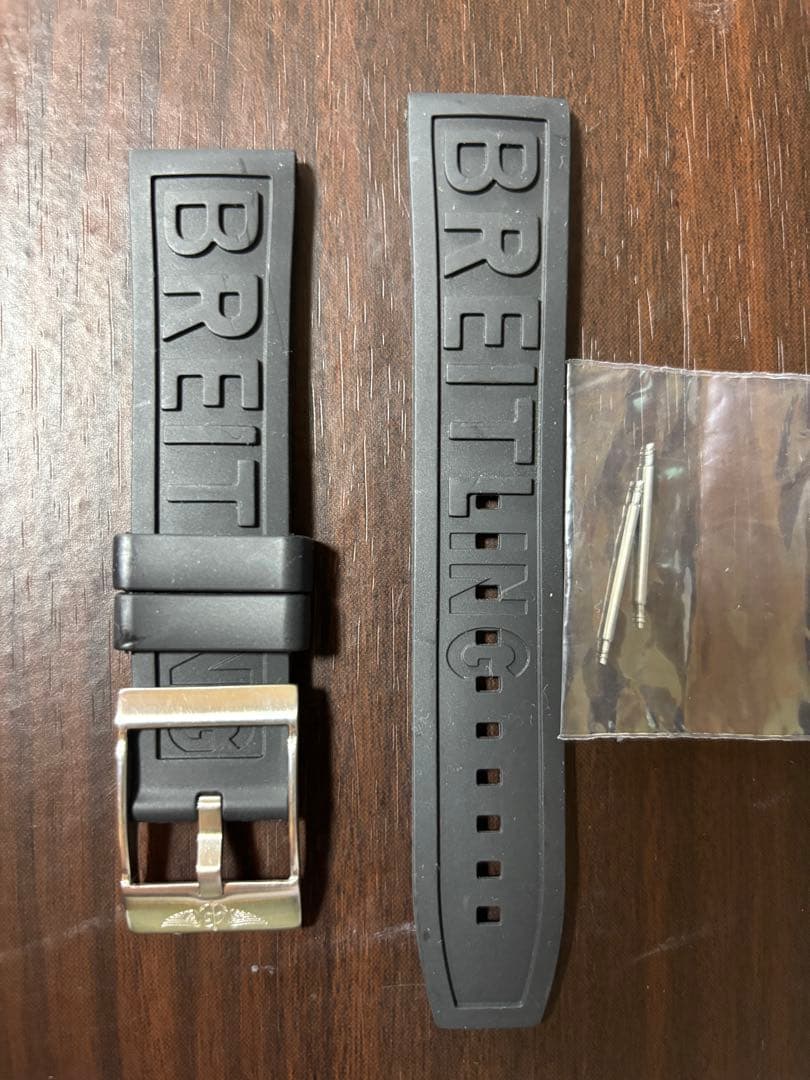sho16golfブライトリング　純正ラバーベルト　バックル