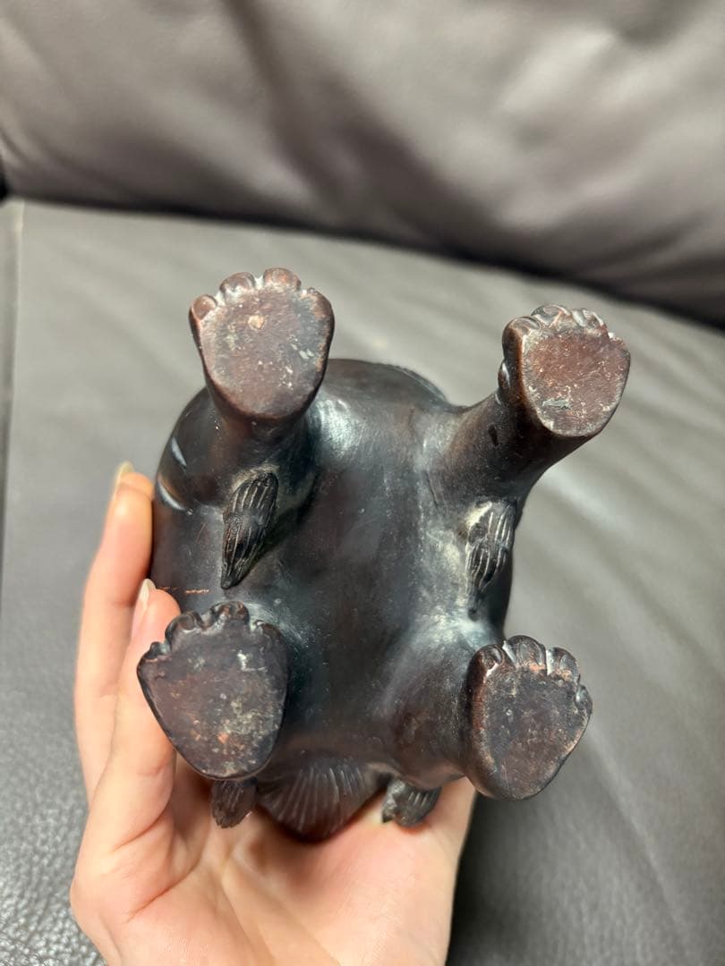 獅子　香炉　置物