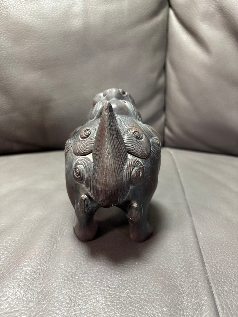 獅子　香炉　置物