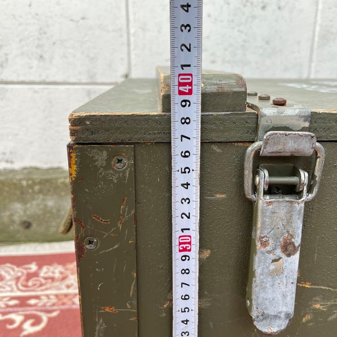 米軍実物 SURPLUS◾️ミリタリー 木製収納箱 ウッドボックス 木箱 軍物