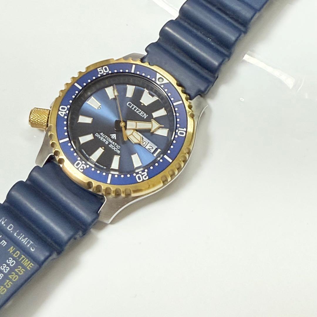 てつCITIZE巻き 限定 ダイバー 防水 ウレタン NY0096-12L