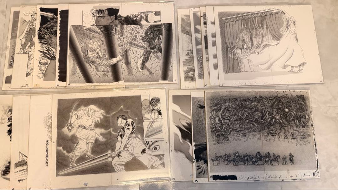 Berserk Genga Art copy complete sets 17枚