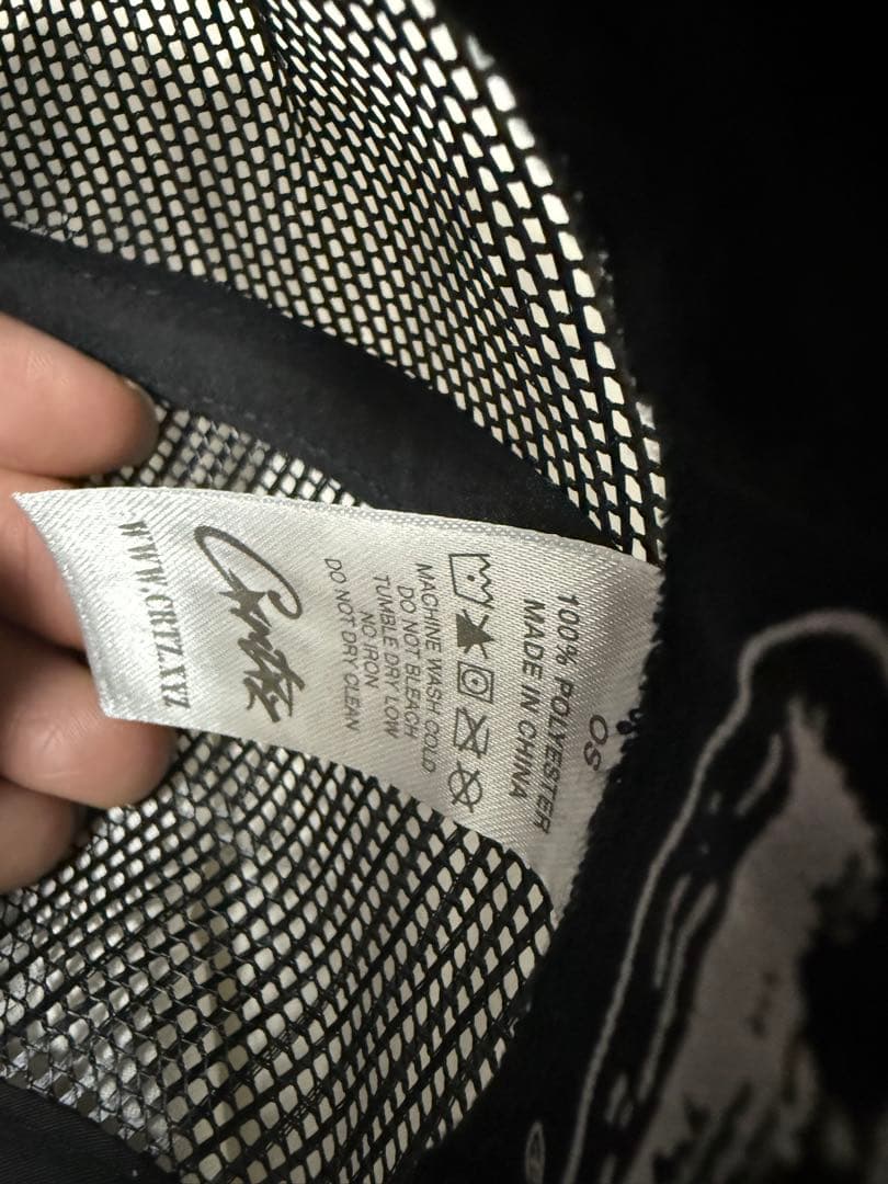 corteiz黒 メッシュキャップ