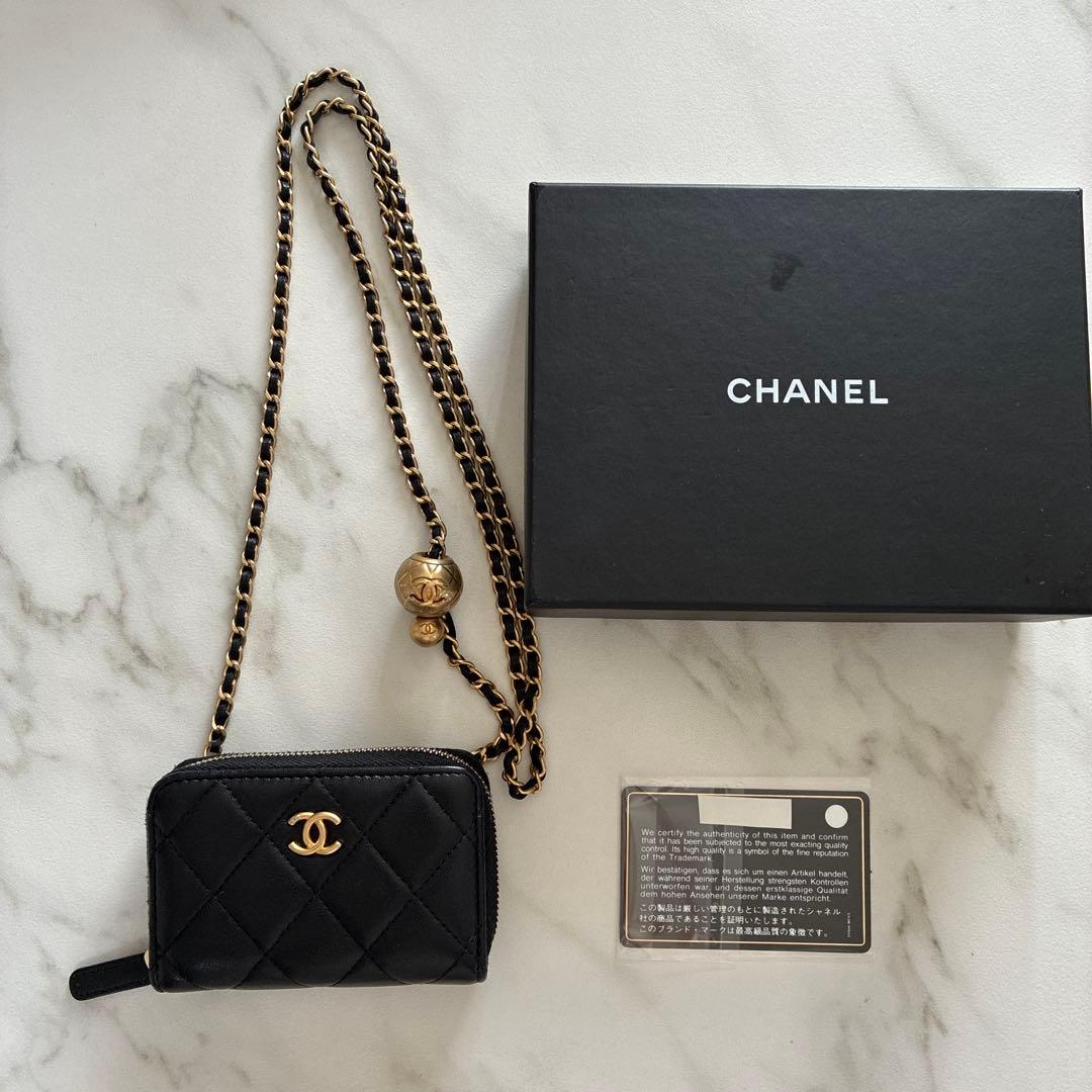 チ*エ様 美品　CHANEL シャネル　ミニミニマトラッセ　チェーンウォレット