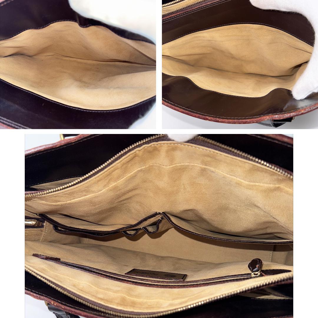 定価18万❤️ ガンゾ エイボン ブリーフケース ビジネスバッグ ブライドルレザー