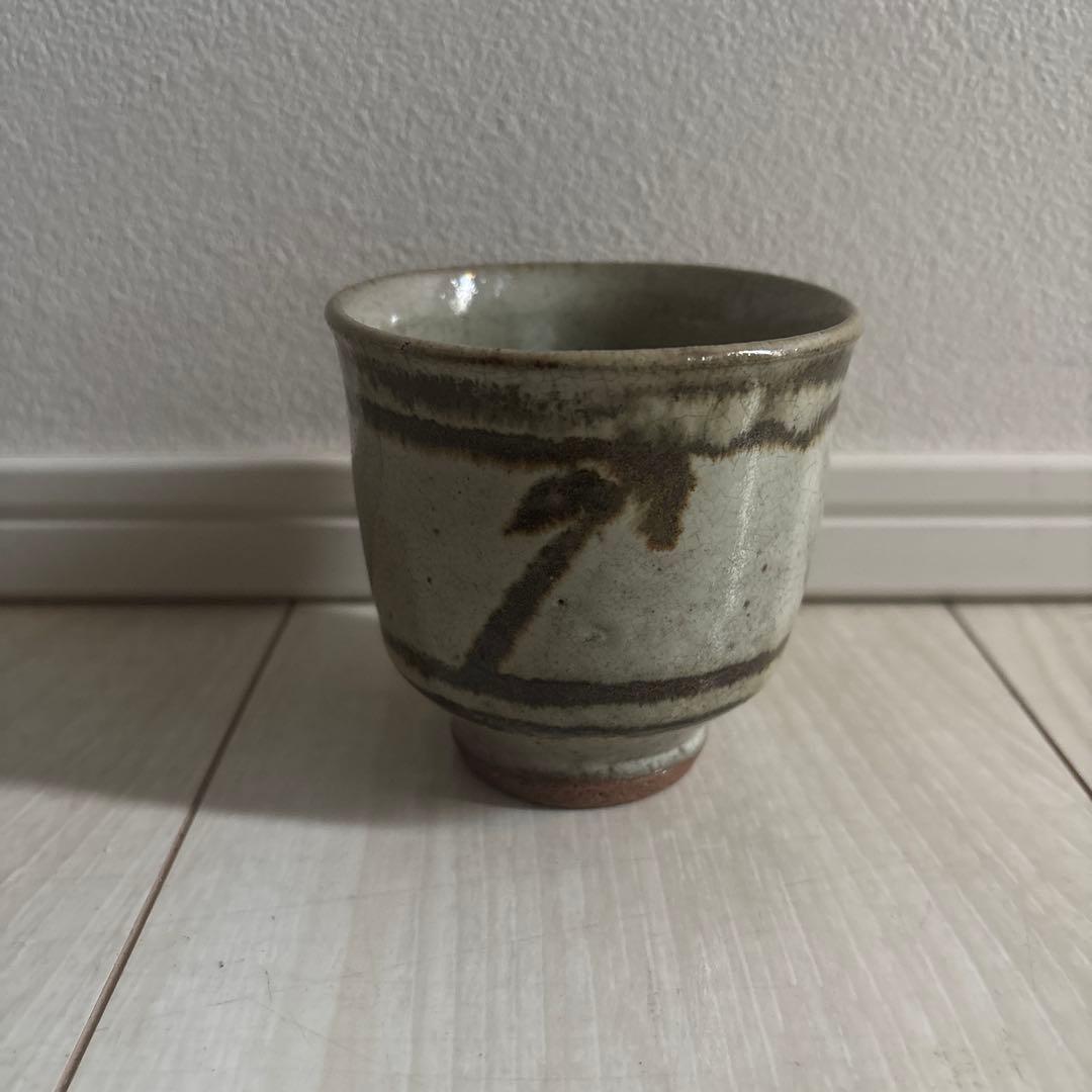 濱田庄司　鉄絵茶碗