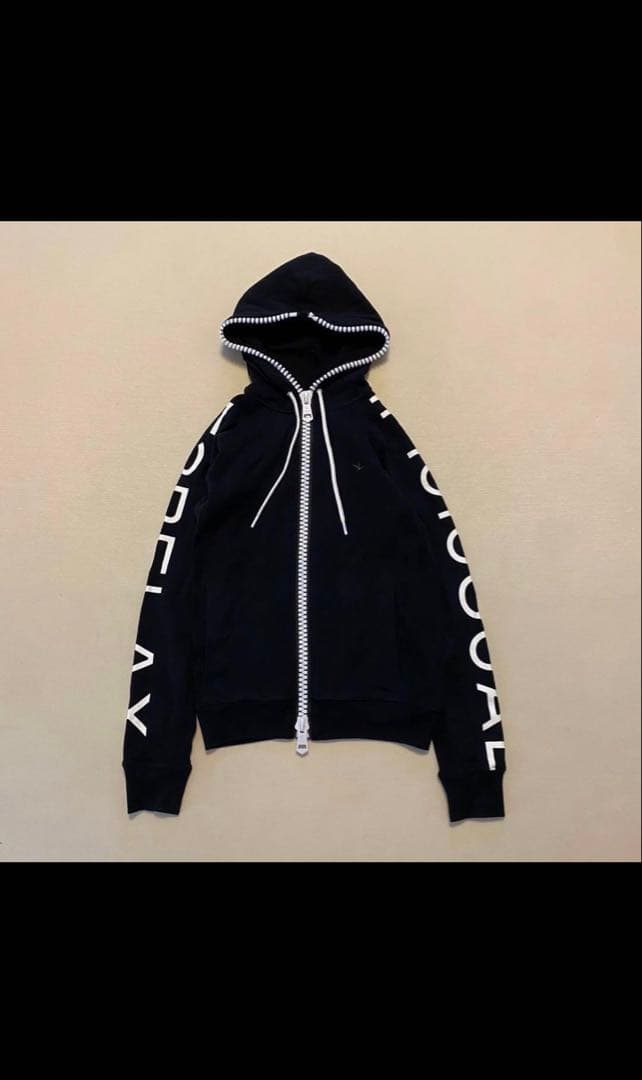 1piu1uguale3 セットアップ スウェット パーカー　黒