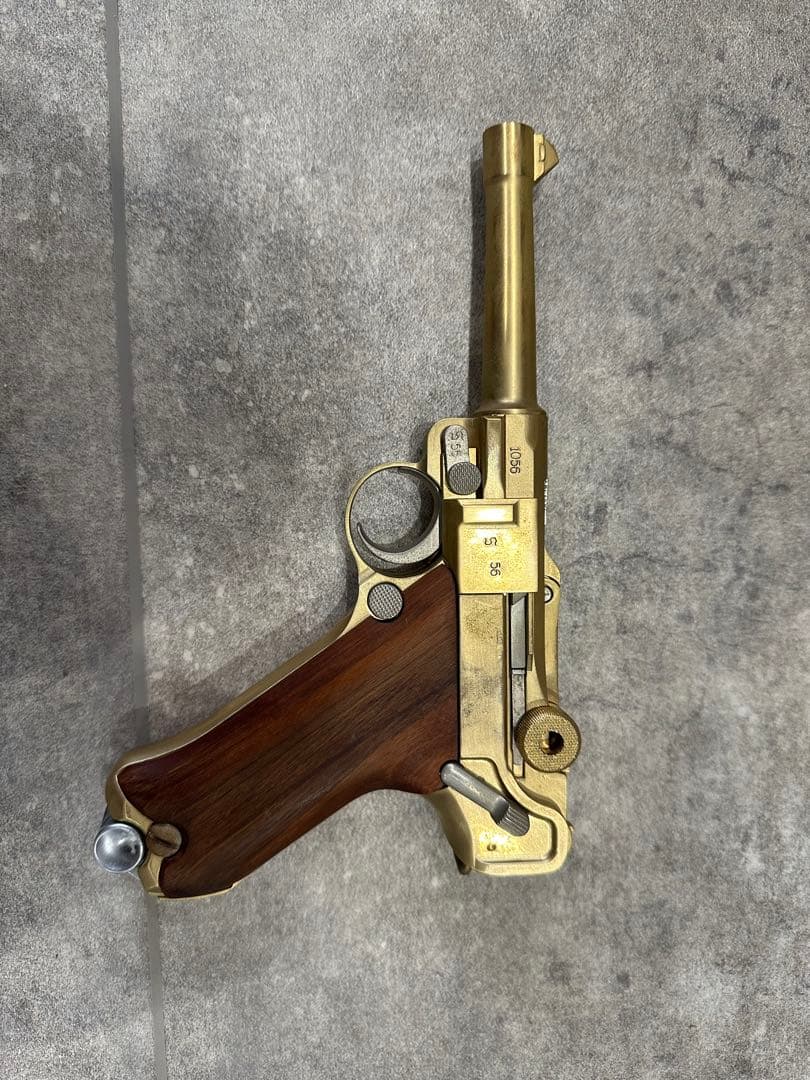 Marushin マルシンルガーP-08 モデルガン ゴールド SMG規格品