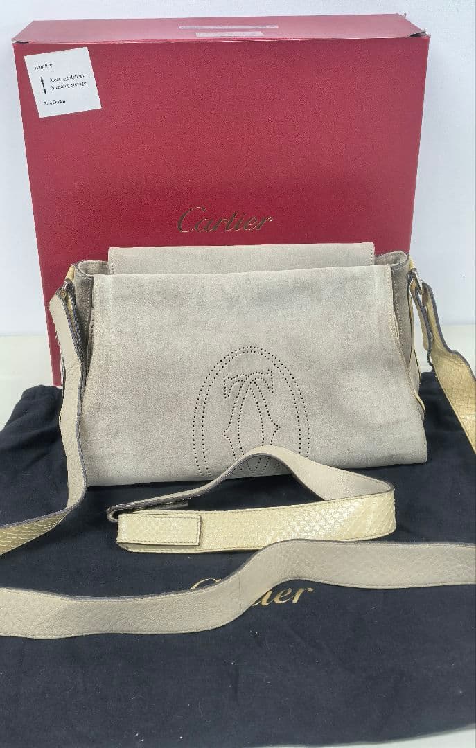 Cartier カルティエ ショルダーバック 2wayバッグ ベージュ