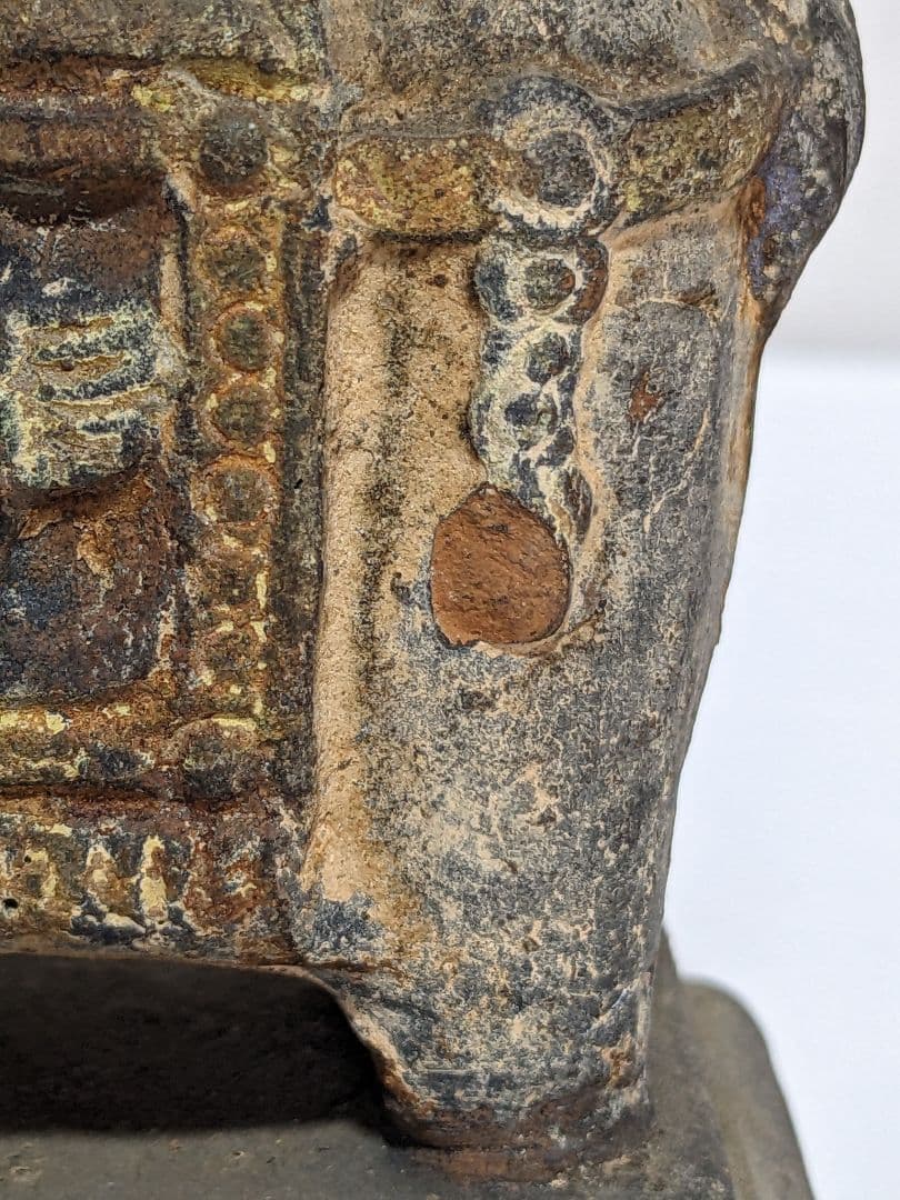 ♦琉球焼 象 副葬品発掘品 琉球王国 幕末〜明治時代 珍物珍品 古美術品骨董品