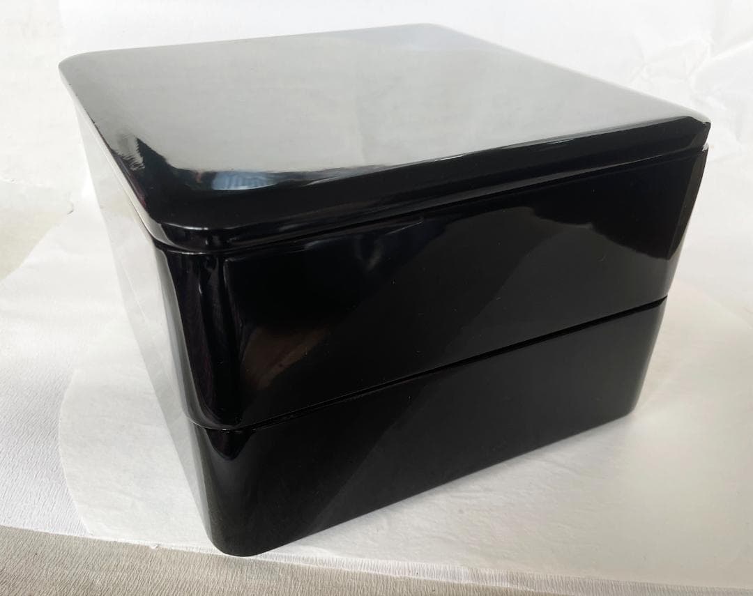重箱 おせち 2段重 木製漆塗 黒 7寸 内朱 21cm 漆器 アウトレット