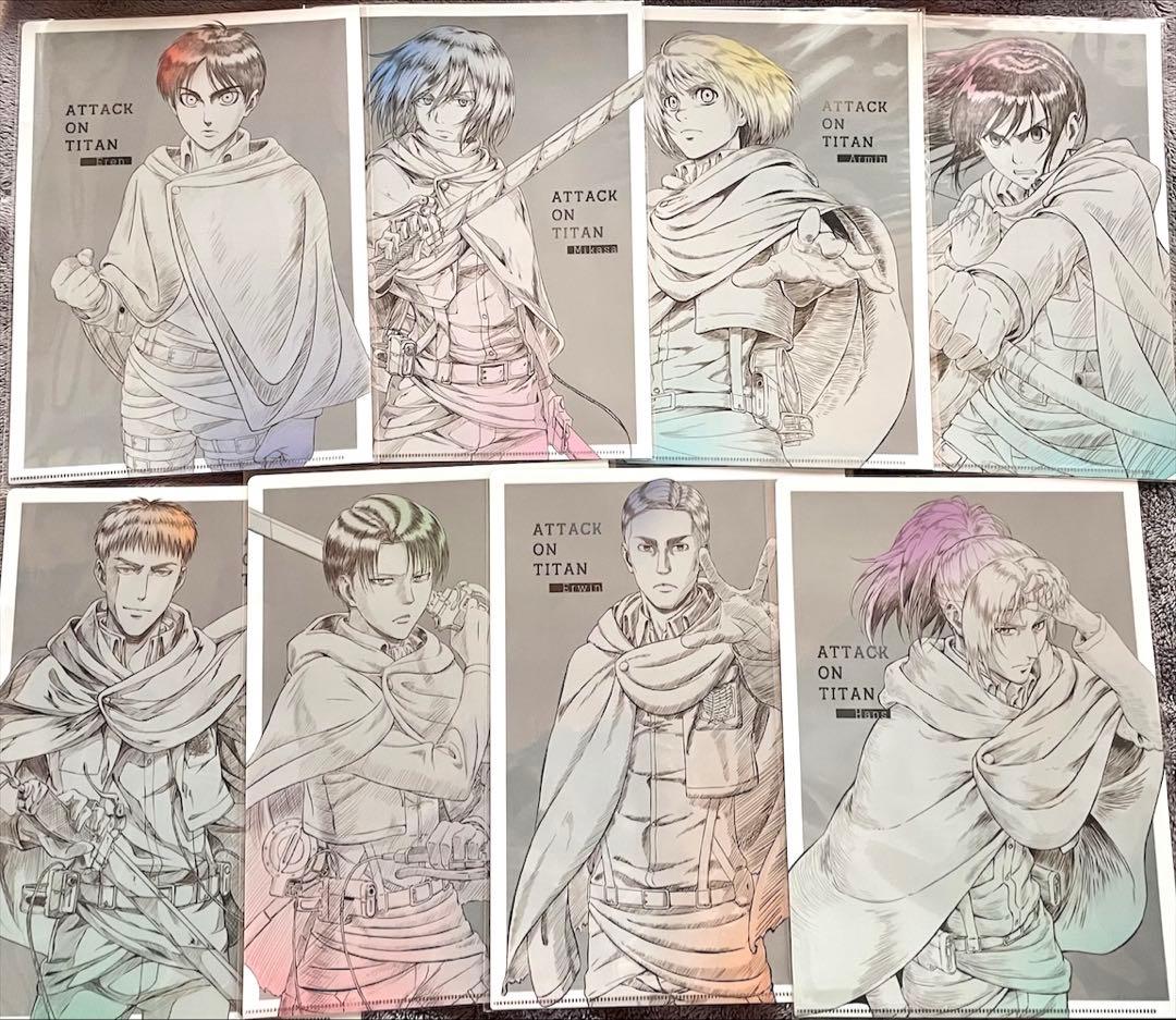 進撃の巨人 WIT STUDIO クリアファイル 8点セット