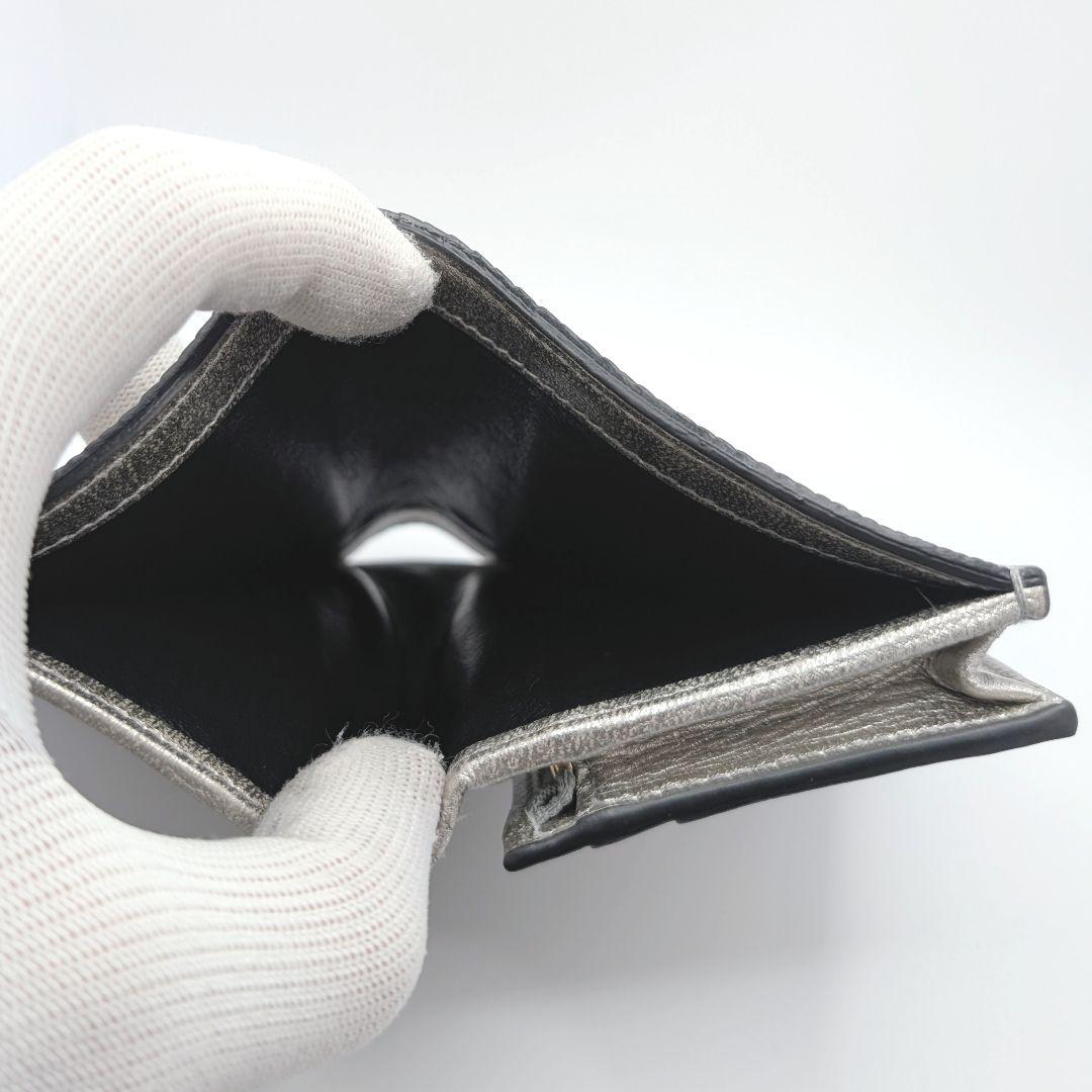 ✨️希少な新品!✨️グッチ　GGマーモント　リザード　シルバー　456126