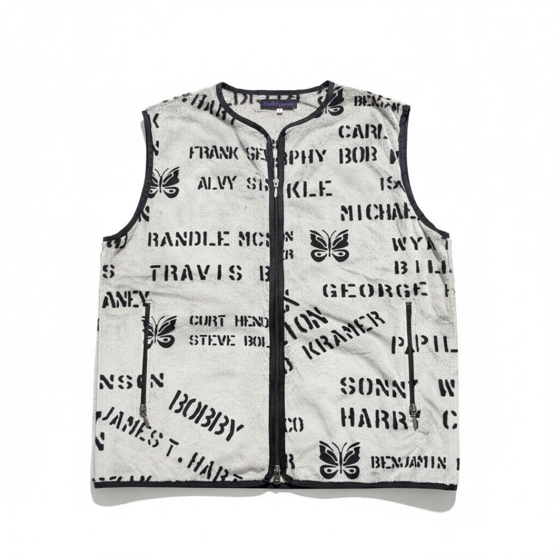 【希少】NEEDLES フリース ベスト Lサイズ　グレー