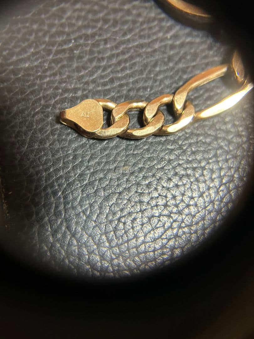 10K ブレスレット　アバランチ　幅10㎜　23㎝　激レア　極太　金　ゴールド