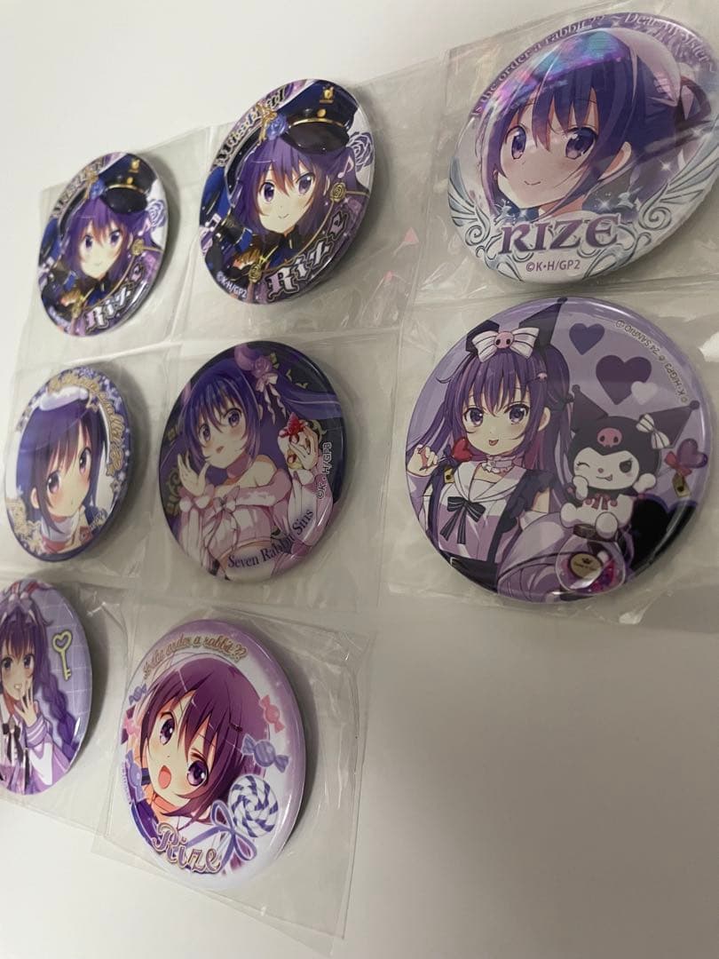 ごちうさ　缶バッジ　リゼ　12種23個