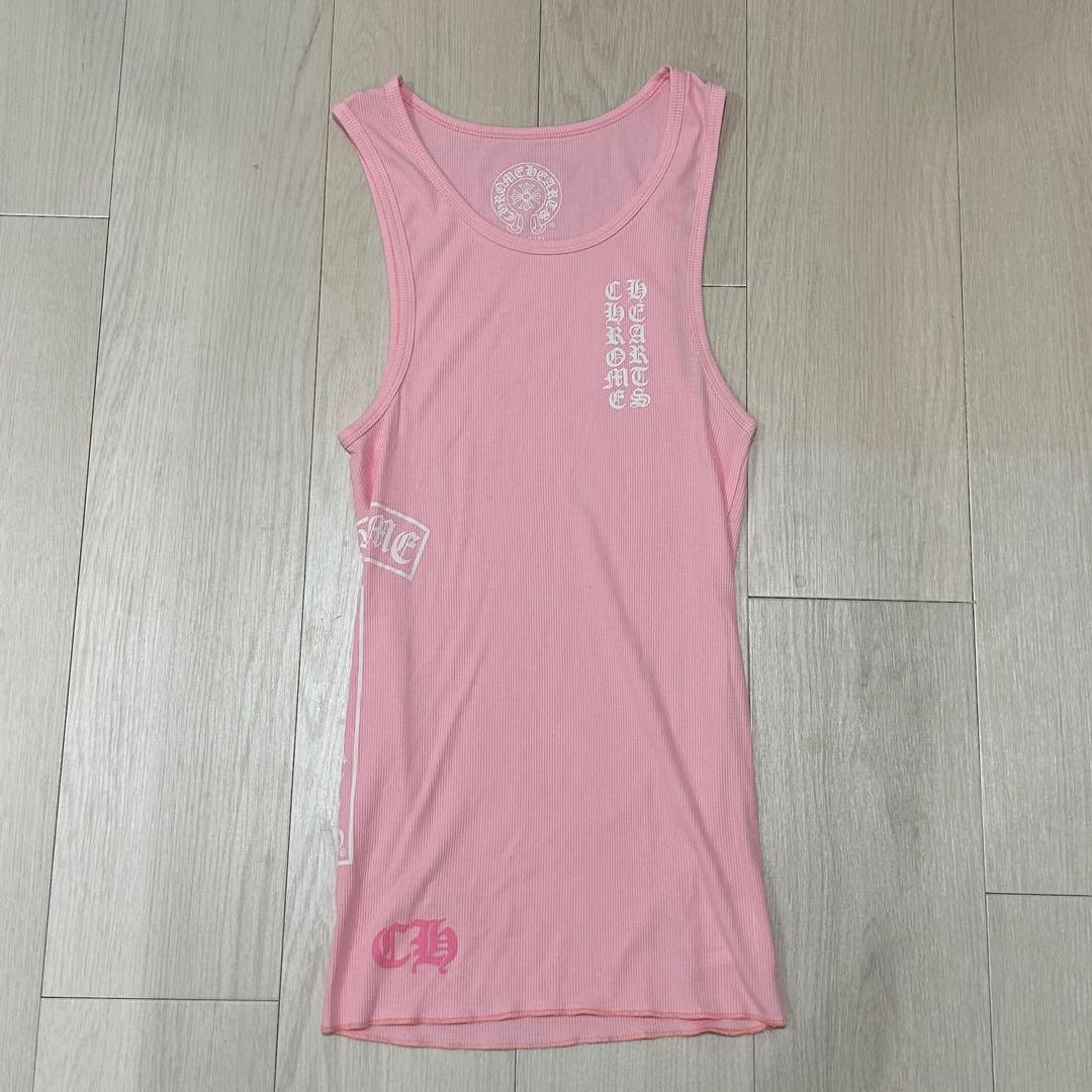 Chrome hearts クロムハーツ　タンクトップ　ピンク　M