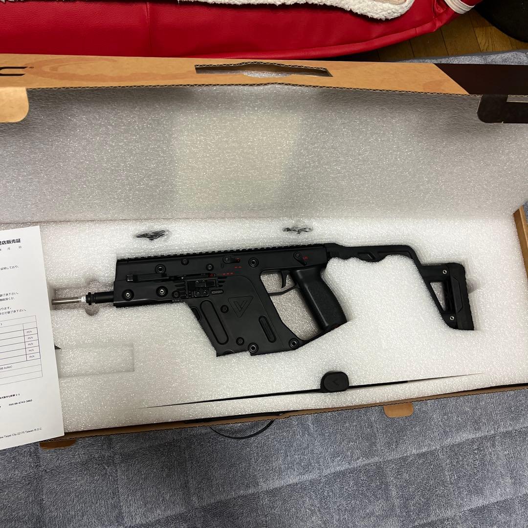 電動トイガン ブラック 調整可能m4ストック付き　クリスベクター　美品