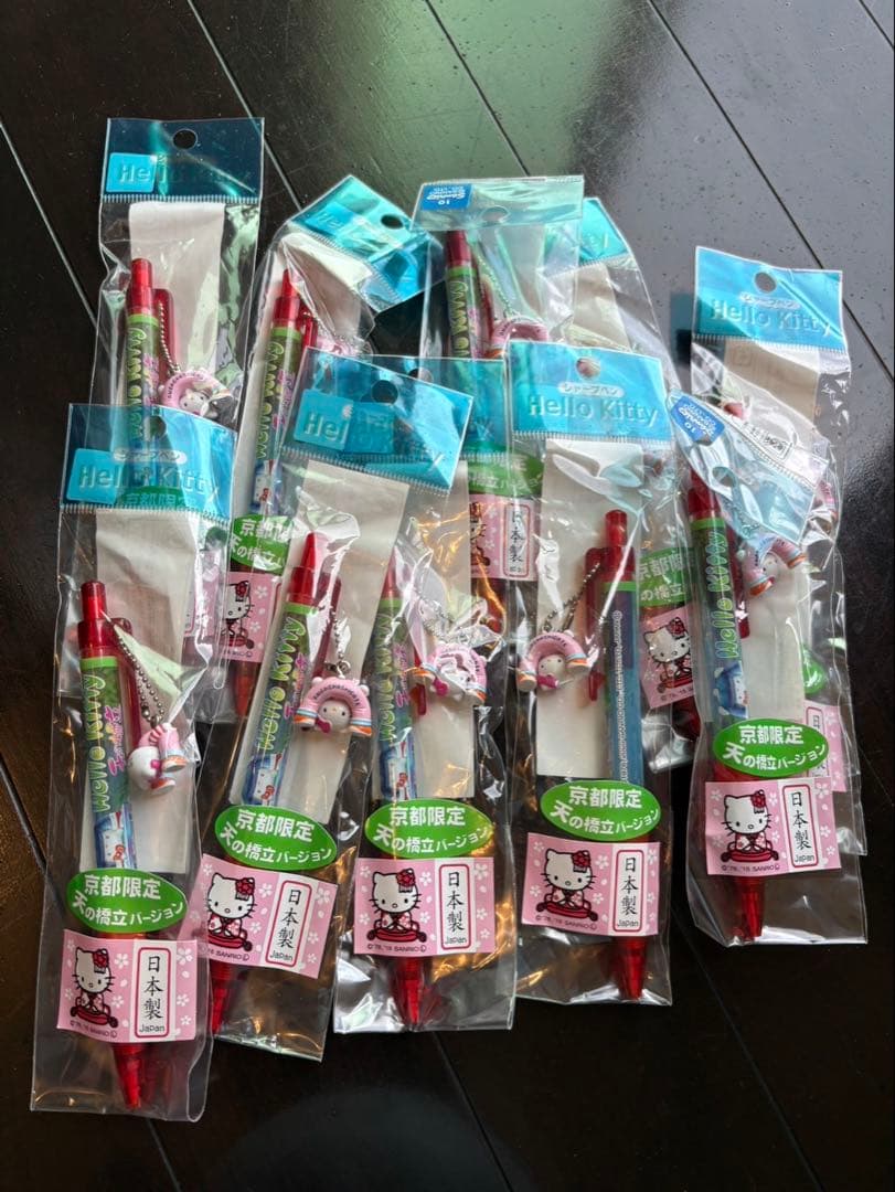 ハローキティー　京都限定　天橋立　シャーペン　１０本セット