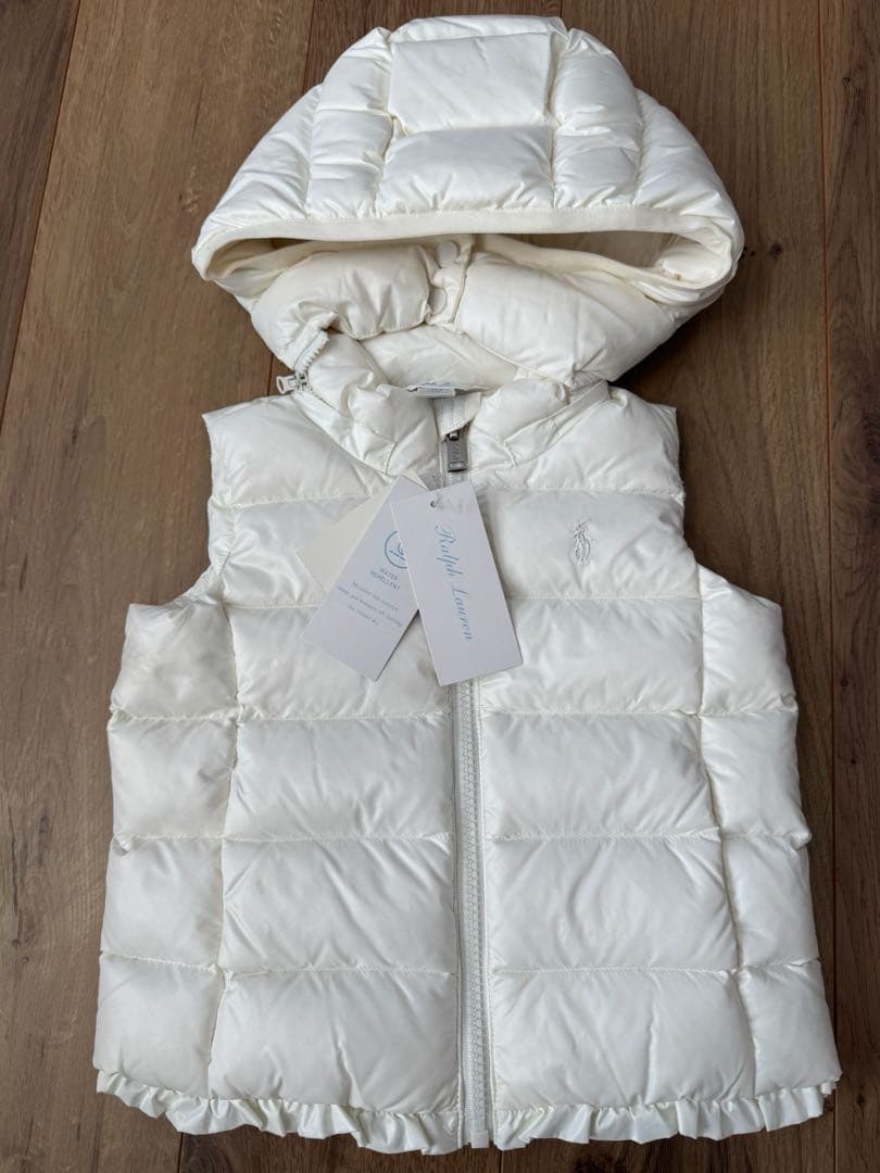 ラルフローレン ダウンベスト 18M フード付き