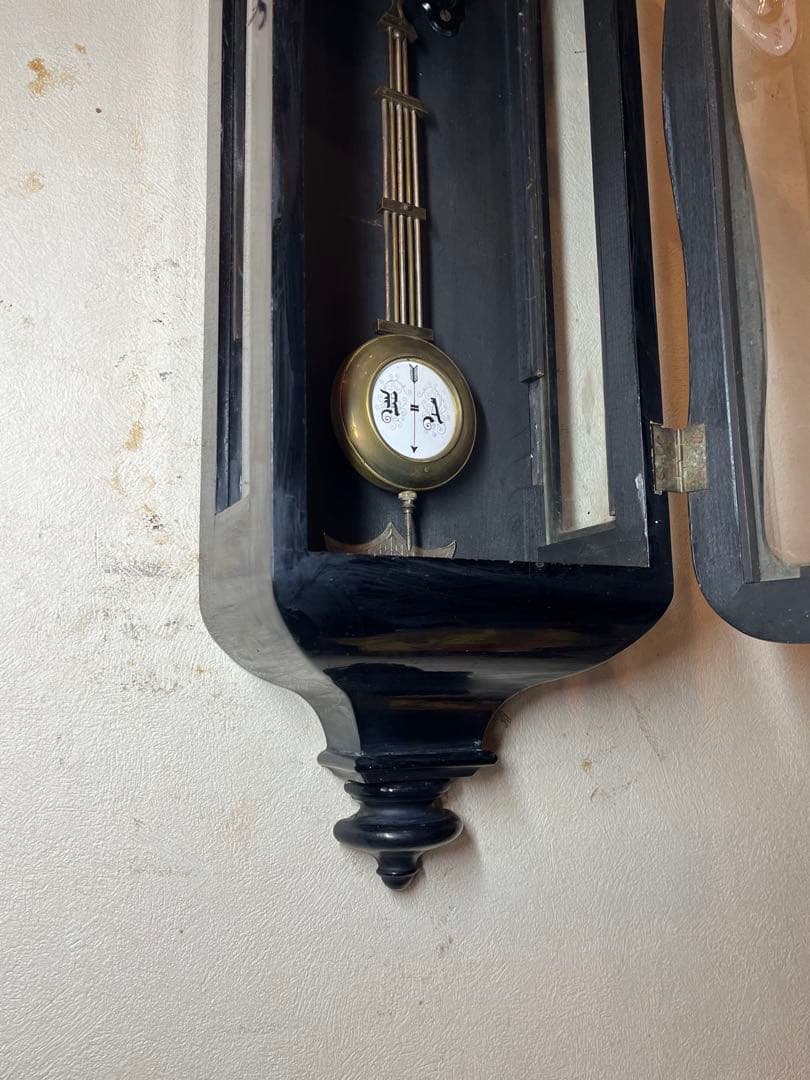 精工舎　ひさご　バイオリン型　柱時計　古時計　振り子　レトロ　ユンハンス