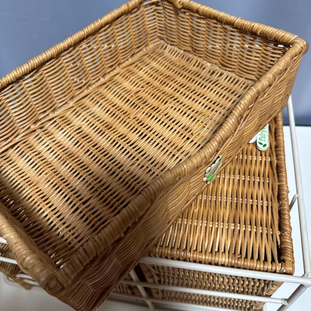 希少2001タグ付　fairy kitty フェアリーキティ♡ラタン3段ラック