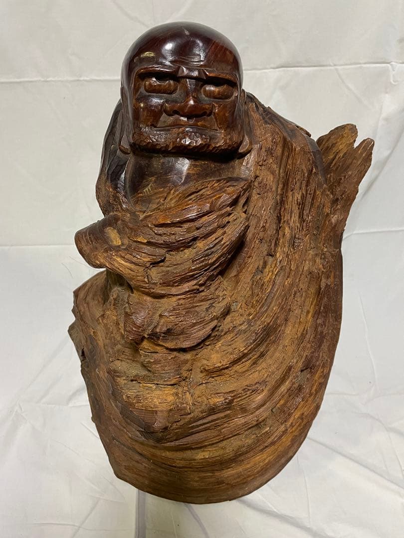 木製彫刻 人物像 アートオブジェ