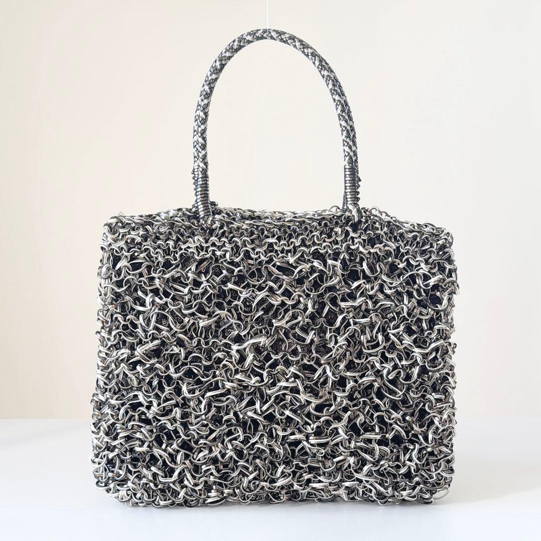 新品同様　アンテプリマANTEPRIMA ドッピオ　スクエアワイヤーハンドバッグ