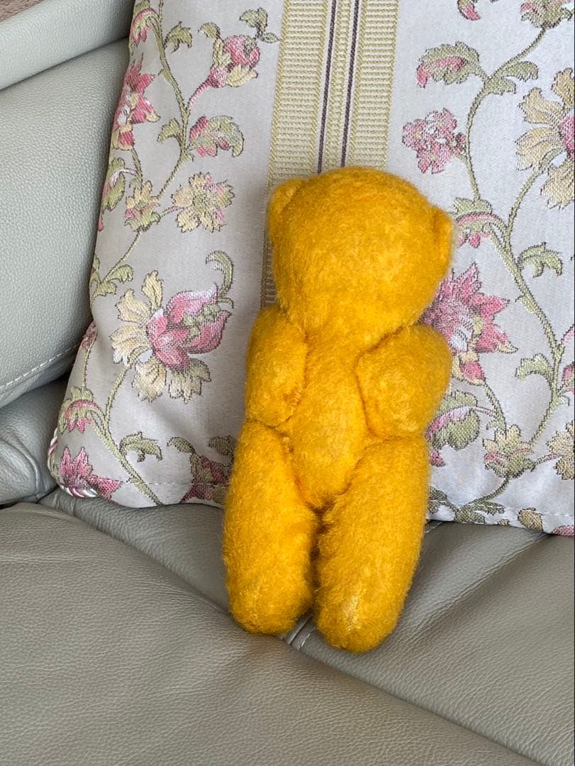 DDR ベア　黄色 アンティークベア