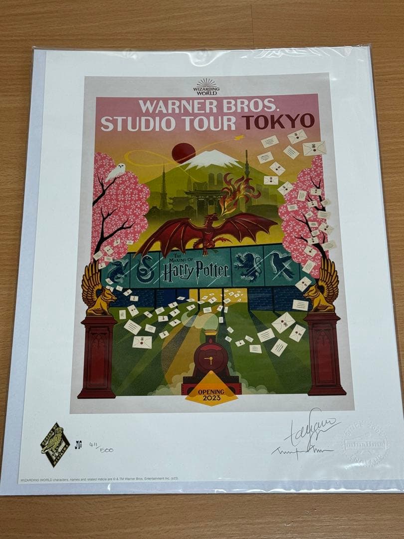 新品未使用ハリーポッター　 東京限定アート　　　 プリント　 ワーナーブラザーズ