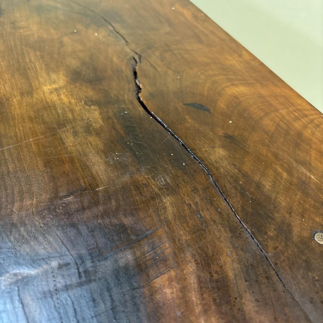 【古家具】無垢材 ヴィンテージテーブル 昭和レトロ アンティーク作業台 カフェ机