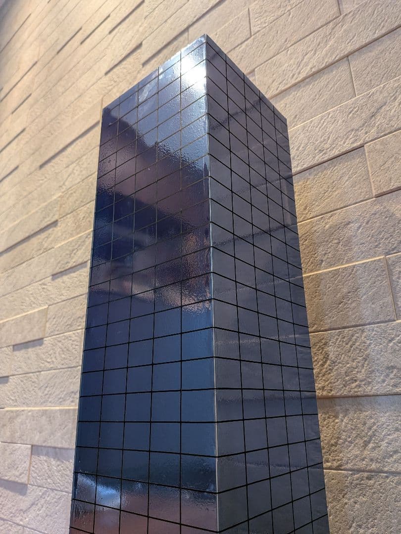 Nゲージ　自作ストラクチャー　高層オフィスビル　熱線反射ガラス風仕様　ジオラマ