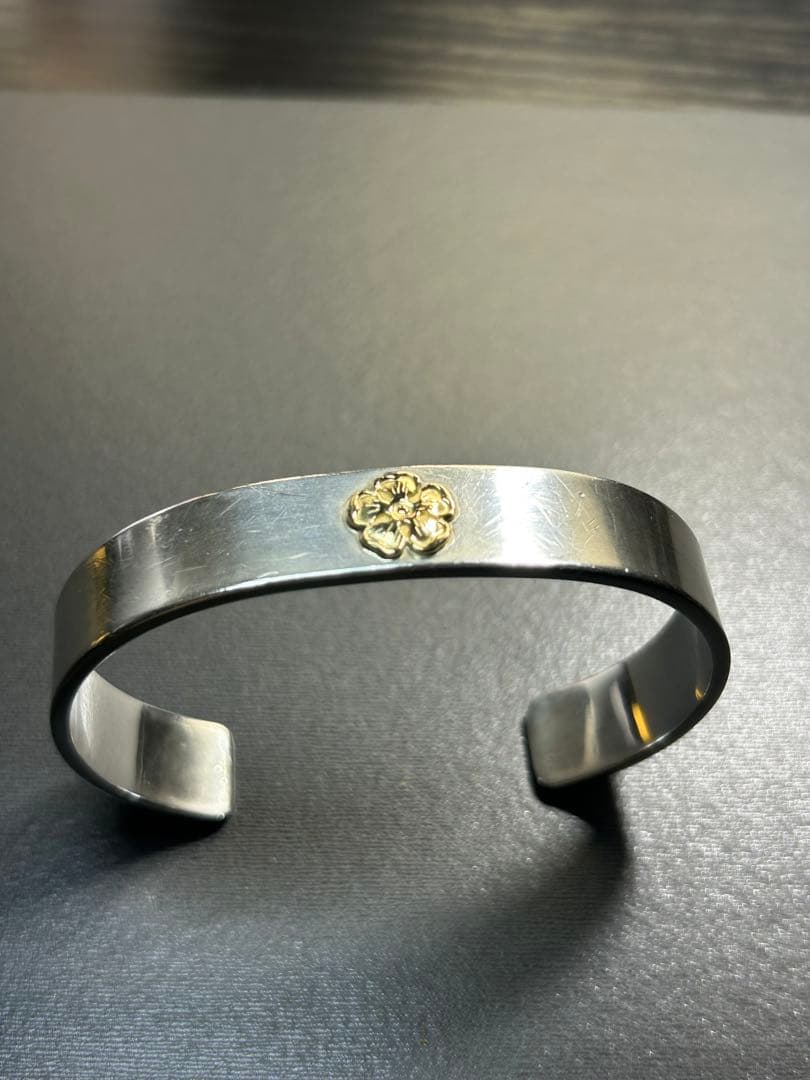 鷲見太郎　18金ローズバングル　オーダー品2年待ち　鷲スタンプ2羽刻印