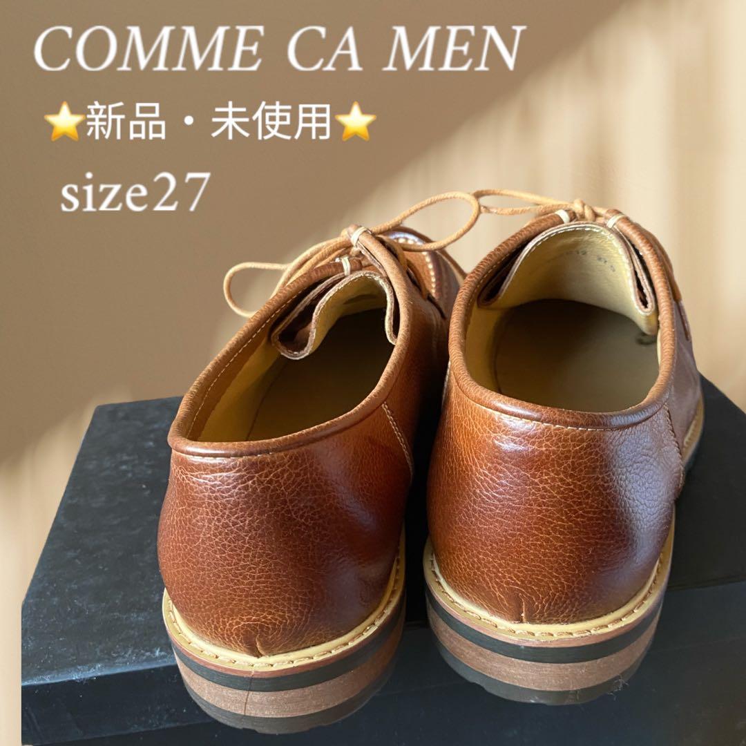 COMME CA MEN ブラウンモカシン 27サイズ