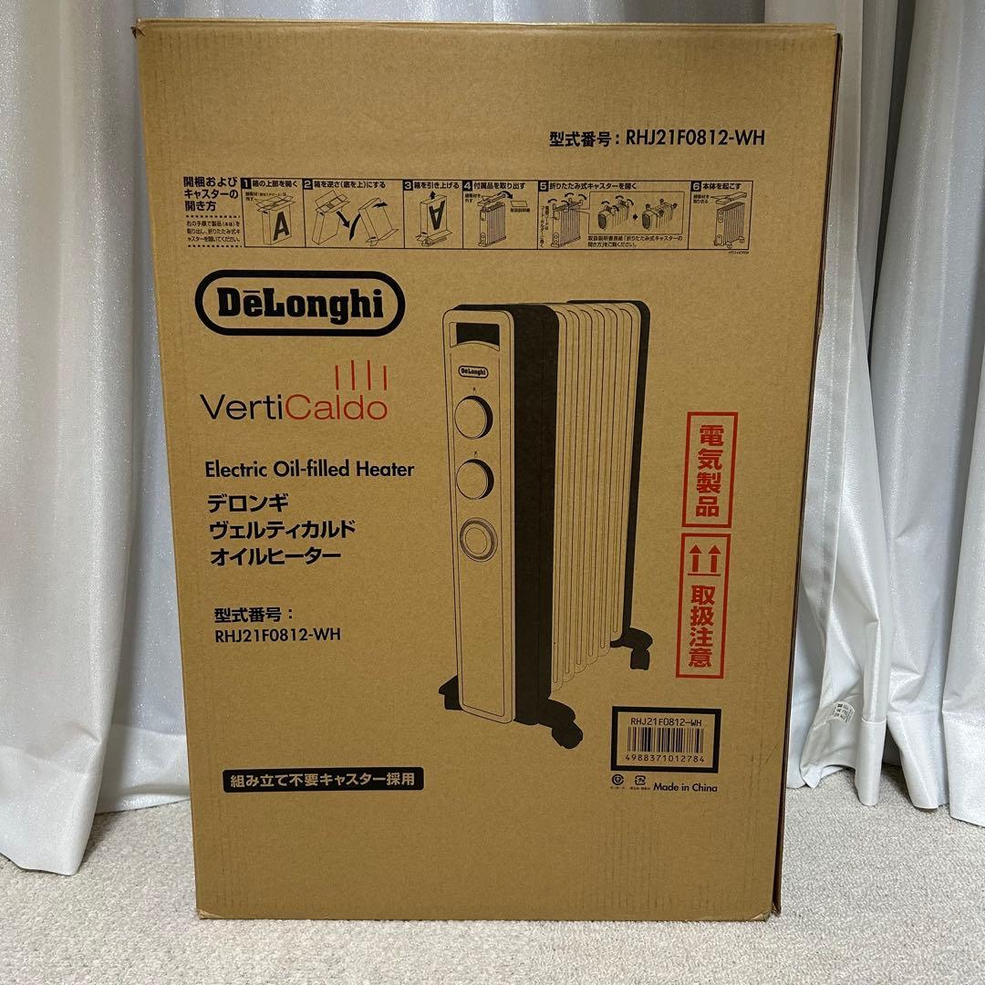 【デロンギ】 RHJ21F0812-WH オイルヒーター / カモミールホワイト
