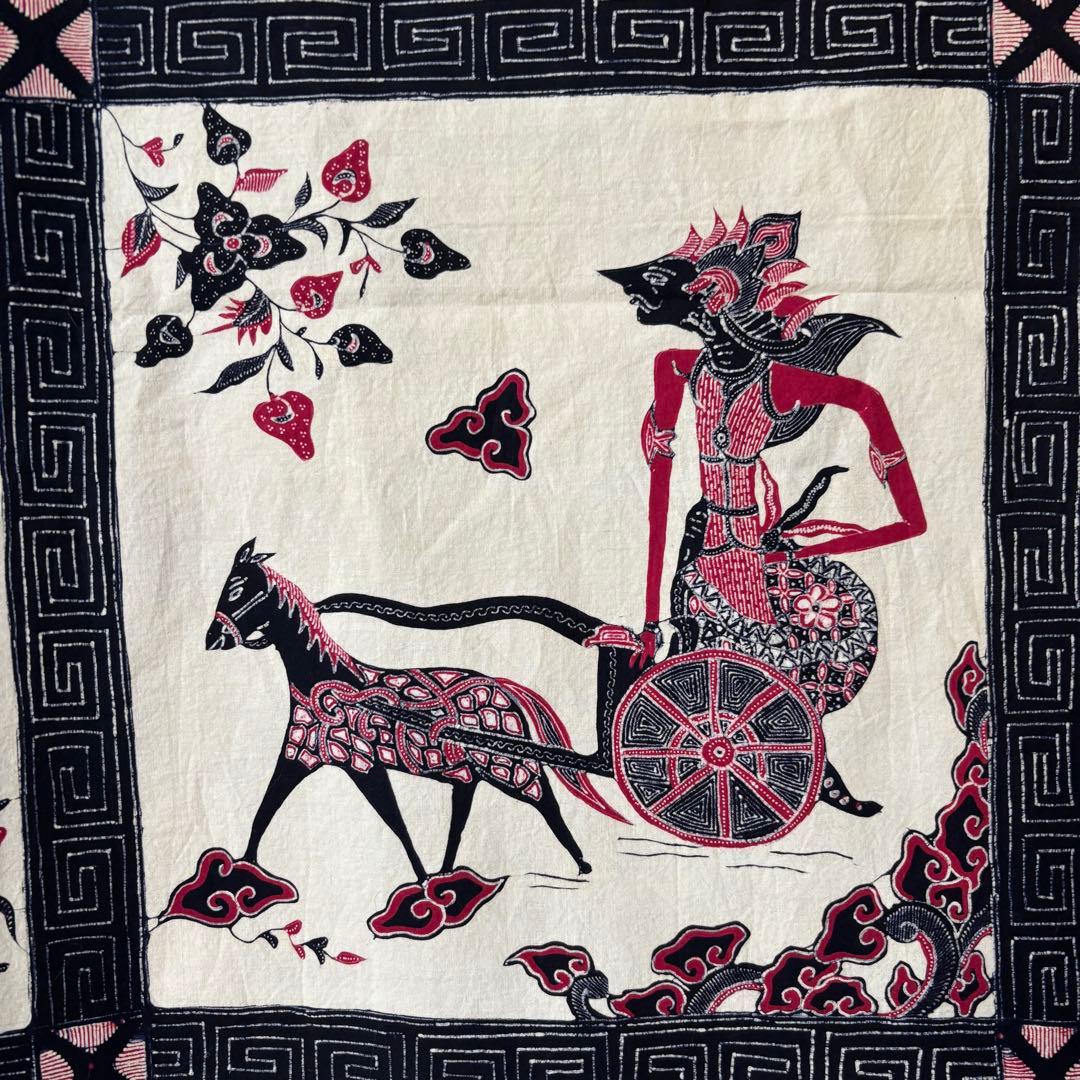 バティック　トゥリス　タペストリー　インドネシア　ラーマヤナ