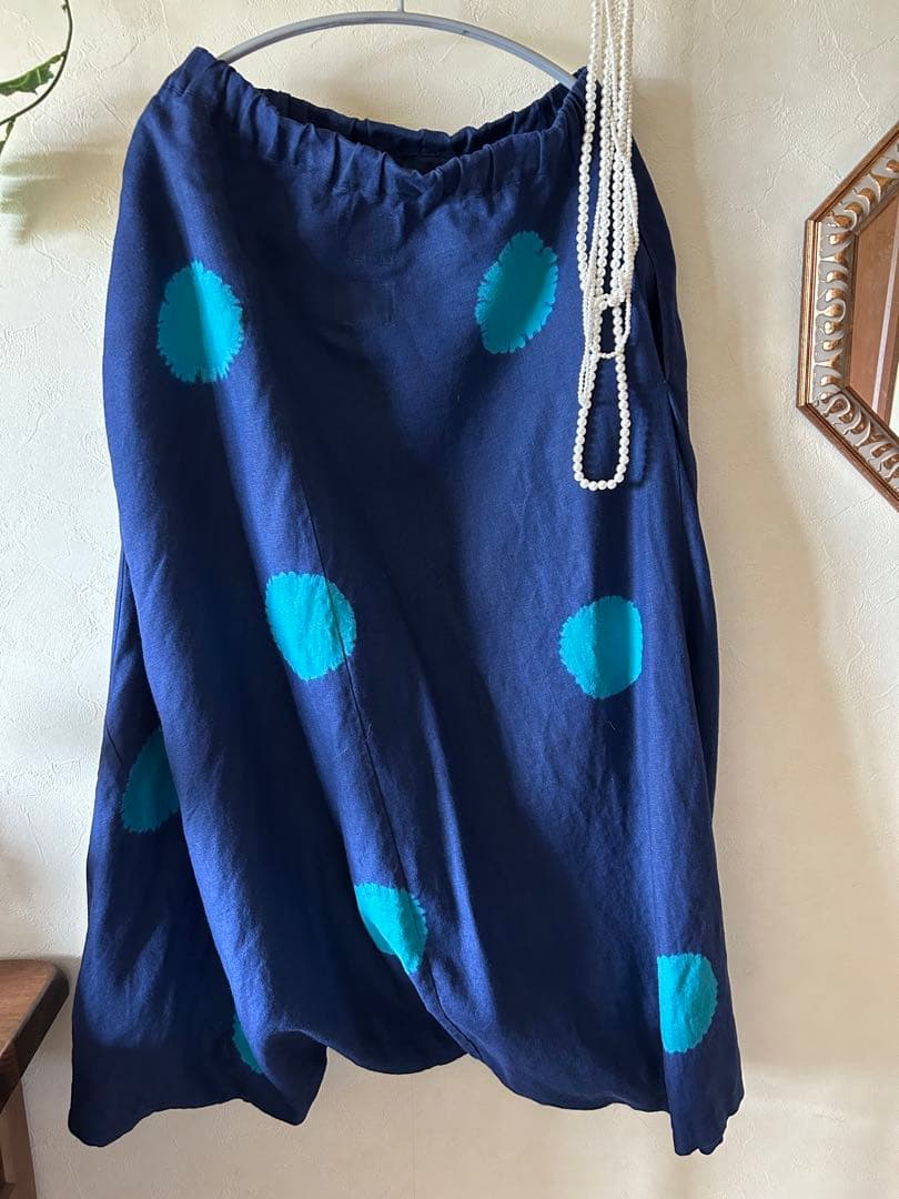 ソウソウ　SOU・SOU 近清絞り　麻　富士/水玉大　Sサイズ