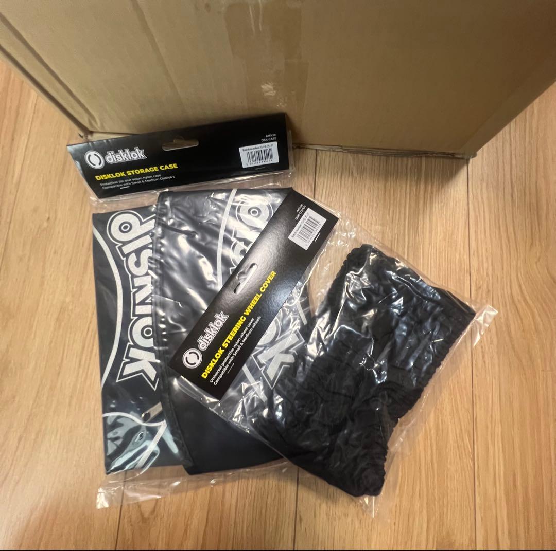 【未開封品 Disklok】 ハンドルロック S ステアリングロック　3点セット