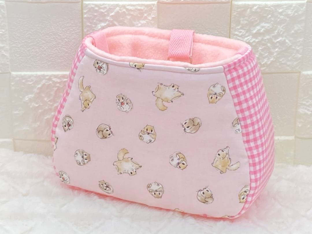 フクロモモンガ　ポーチ　ねりごま