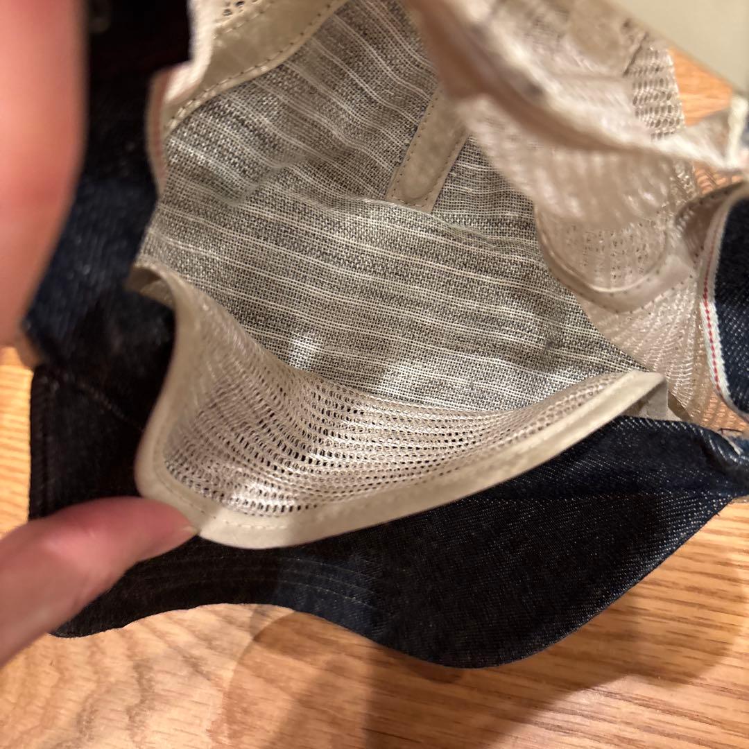 美品RRLダブルアールエル　Denim Trucker Cap　キャップ