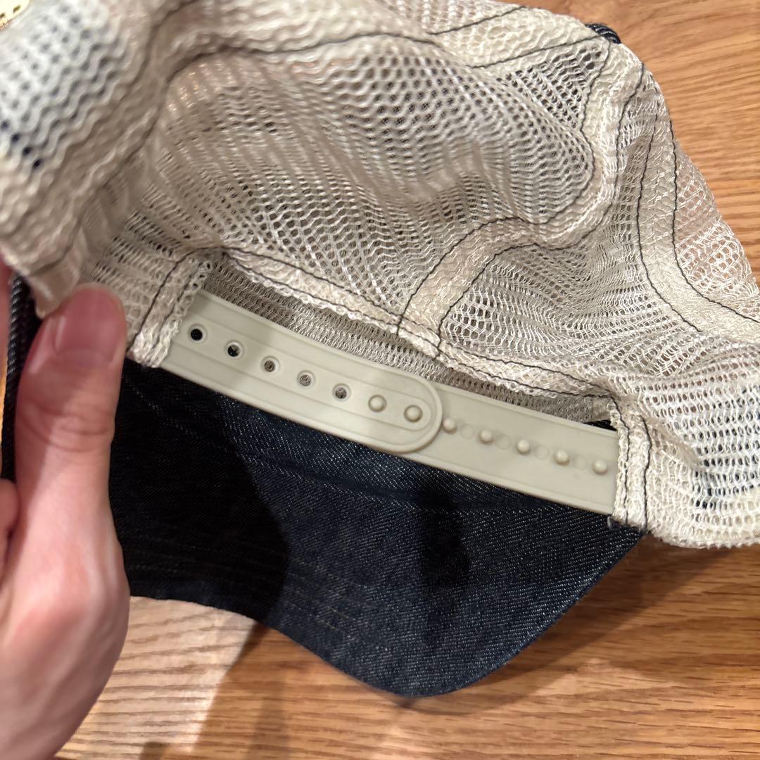 美品RRLダブルアールエル　Denim Trucker Cap　キャップ