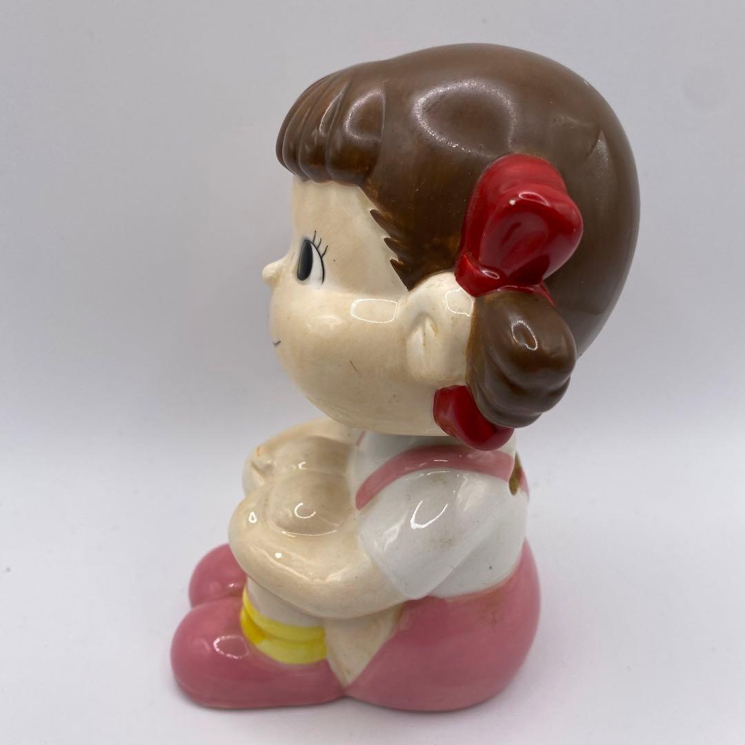 昭和レトロ　不二家　激レア 陶器製 貯金箱　ペコちゃん　非売品