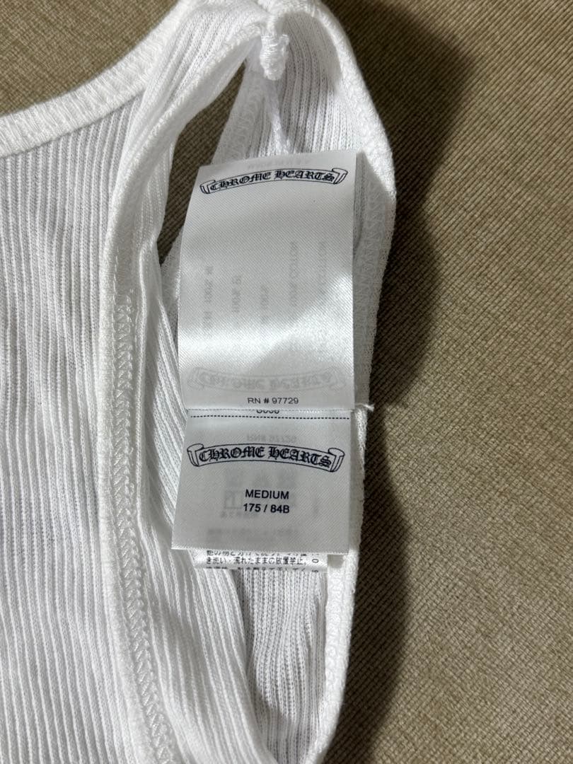 値下げ！新品未使用　クロムハーツ　タンクトップ　ホワイト　最新作　正規品　M