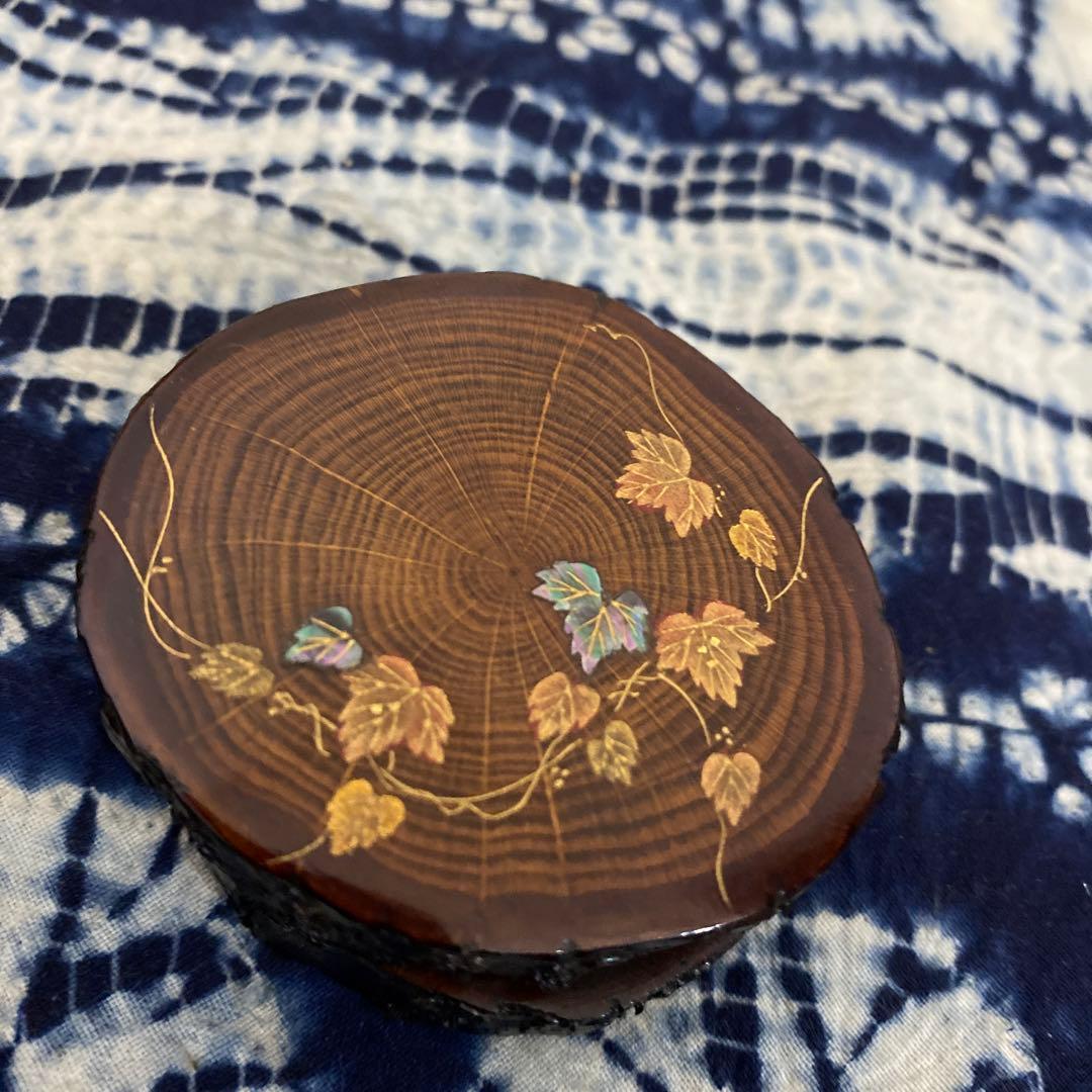 宗哲　蔦蒔絵香合　茶道具