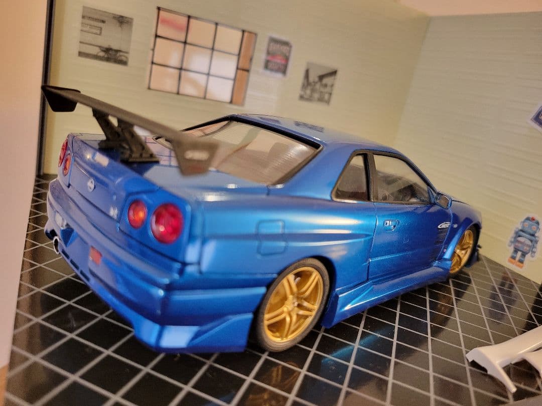 スカイライン　プラモデル完成品